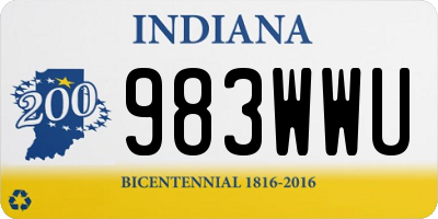 IN license plate 983WWU