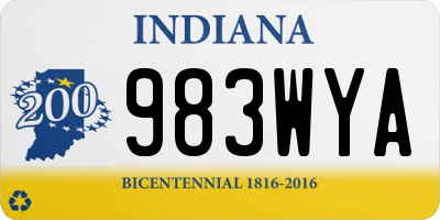 IN license plate 983WYA