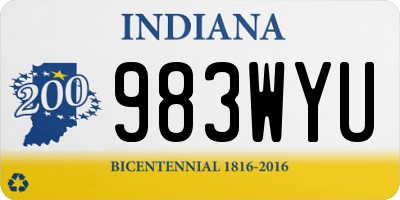 IN license plate 983WYU