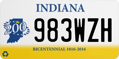 IN license plate 983WZH