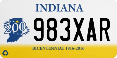 IN license plate 983XAR