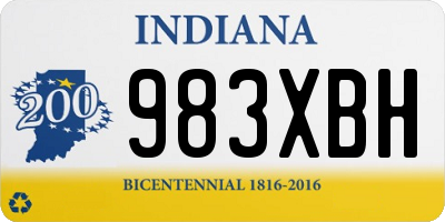 IN license plate 983XBH