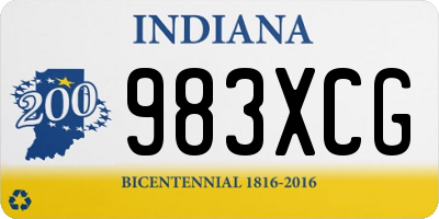 IN license plate 983XCG