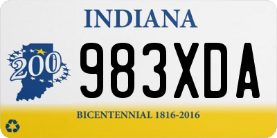 IN license plate 983XDA