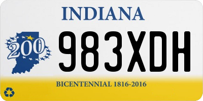 IN license plate 983XDH