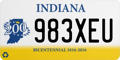 IN license plate 983XEU