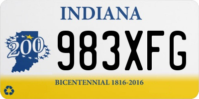IN license plate 983XFG