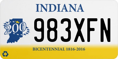 IN license plate 983XFN