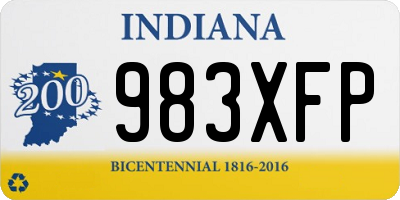 IN license plate 983XFP