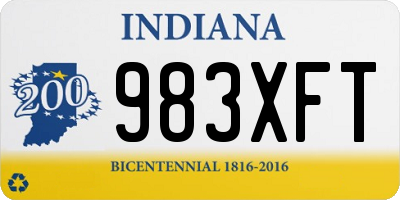 IN license plate 983XFT