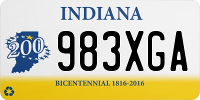 IN license plate 983XGA