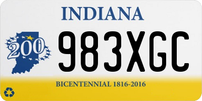 IN license plate 983XGC