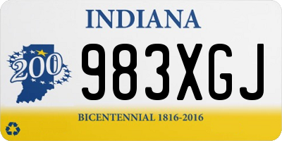 IN license plate 983XGJ