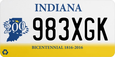 IN license plate 983XGK