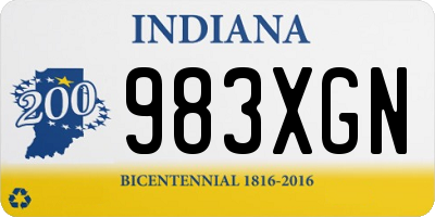 IN license plate 983XGN