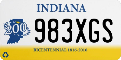 IN license plate 983XGS