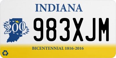 IN license plate 983XJM