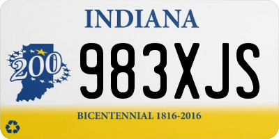 IN license plate 983XJS