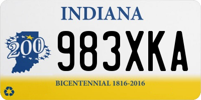 IN license plate 983XKA