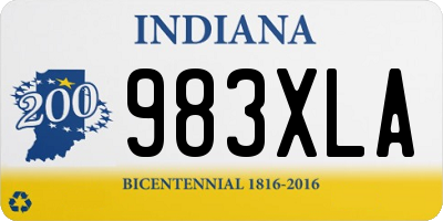 IN license plate 983XLA