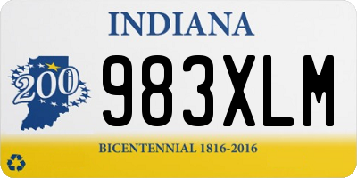 IN license plate 983XLM