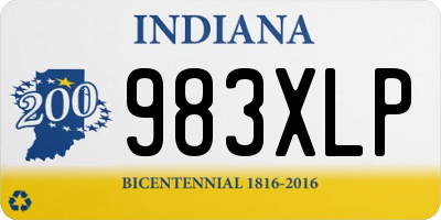 IN license plate 983XLP