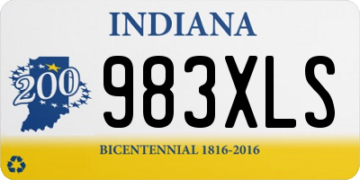 IN license plate 983XLS