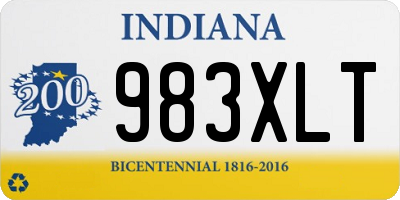 IN license plate 983XLT