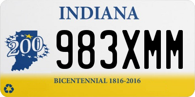 IN license plate 983XMM