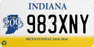 IN license plate 983XNY