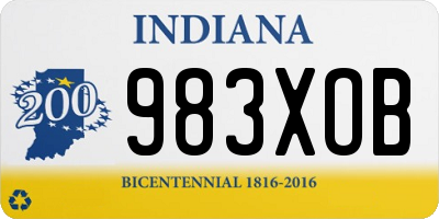 IN license plate 983XOB
