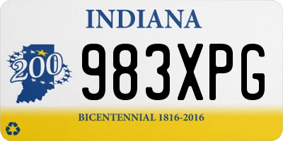 IN license plate 983XPG