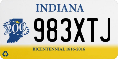 IN license plate 983XTJ