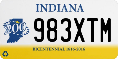 IN license plate 983XTM