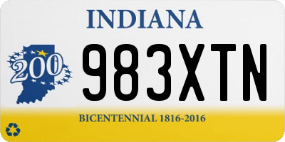 IN license plate 983XTN