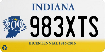 IN license plate 983XTS