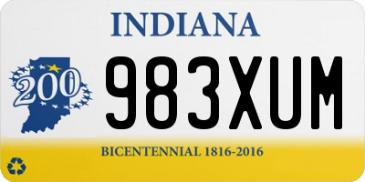 IN license plate 983XUM