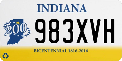 IN license plate 983XVH