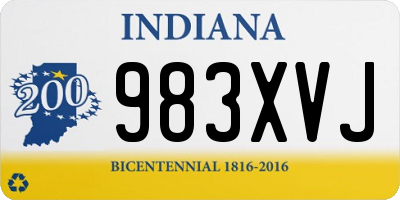 IN license plate 983XVJ