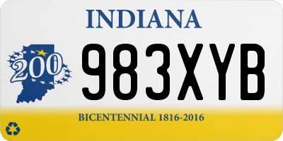 IN license plate 983XYB