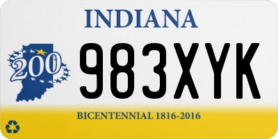 IN license plate 983XYK