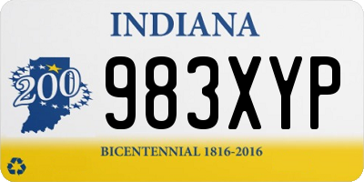 IN license plate 983XYP