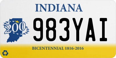 IN license plate 983YAI