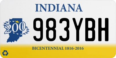 IN license plate 983YBH