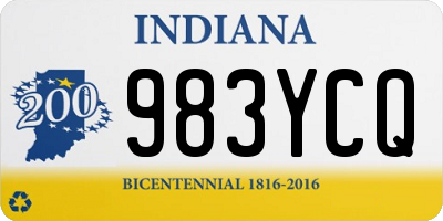 IN license plate 983YCQ