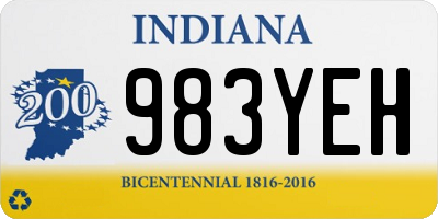 IN license plate 983YEH