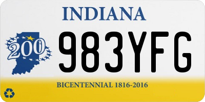 IN license plate 983YFG