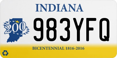 IN license plate 983YFQ