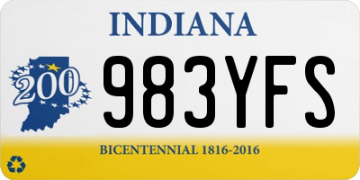 IN license plate 983YFS