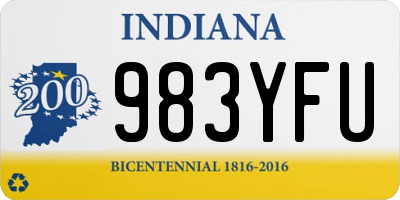 IN license plate 983YFU